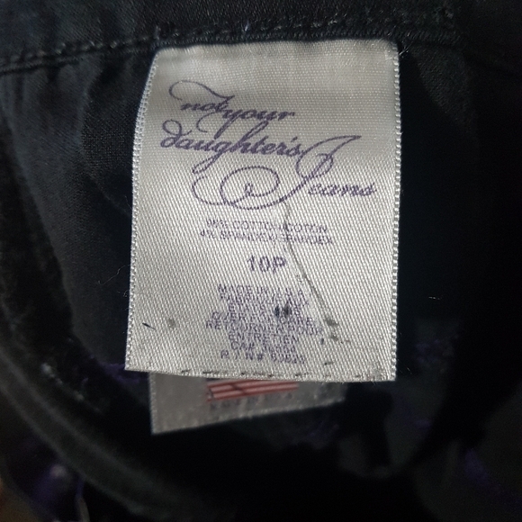 NYDJ Lift Tuck Technology High Rise Straight Leg Black Denim Jeans - Picture 10 of 11